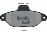 Bendix Braking BPD1007 Set Pastiglie Freno, Freno A Disco Oe 5892737 Compatibile Con Cinquecento, Palio, Panda, Punto, Seicento, Lanc Y, Maz Y, Y10