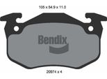 Bendix Braking BPD1103 Set Di Pastiglie Freno, Freno A Disco Oe 1617247980 Compatibile Con Saxo, Xsara, Zx, 106, 205, 206, 306, 309, Clio, Megane, Thalia