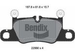 Bendix Braking BPD2449 Set Di Pastiglie Freno, Freno A Disco Oe 9Y0698451AB Compatibile Con Cayenne