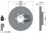Bendix Braking BDS1405 Disco Freno Oe MB618716 Compatibile Con L200, Pajero