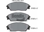 Bendix Braking BPD1781 Set Pastiglie Freno, Freno A Disco Oe 45022SE0000 Compatibile Con Civic