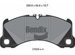 Bendix Braking BPD2440 Set Di Pastiglie Freno, Freno A Disco Oe 95B698151AK Compatibile Con Cayenne, Macan, Panamera