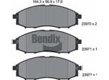 Bendix Braking BPD2072 Set Di Pastiglie Freno, Freno A Disco Oe 4106072025 Compatibile Con Navara, NP300, Pick-Up