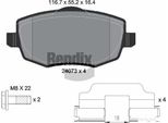 Bendix Braking BPD1523 Set Di Pastiglie Freno, Freno A Disco Oe 77362360 Compatibile Con Ypsilon