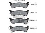 Bendix Braking BPD2162 Set Pastiglie Freno, Freno A Disco Oe 04796344 Compatibile Con Cherokee