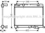 Ava TO2716 Radiatore Motore Oe 164000Y010 Compatibile Con Yaris