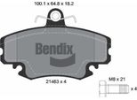 Bendix Braking BPD1468 Set Di Pastiglie Freno, Freno A Disco Oe 6025071042 Compatibile Con Logan, Sandero, 309, Clio, Express, Megane, Rapid, Thalia, Twingo