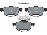 Bendix Braking BPD1425 Set Di Pastiglie Freno, Freno A Disco Oe 77366915 Compatibile Con 500L