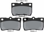 Bendix Braking BPD2128 Set Di Pastiglie Freno, Freno A Disco Oe 0446622190 Compatibile Con Gs, Is, Mark