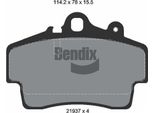 Bendix Braking BPD1865 Set Di Pastiglie Freno, Freno A Disco Oe 98635139311 Compatibile Con Boxster, Cayman