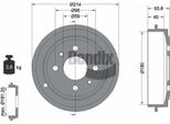 Bendix Braking BDM1029 Tamburo Freno Oe 46819776 Compatibile Con 500, 500C, Brava, Bravo, Palio, Panda, Punto, Tempra, Tipo, Ka, Dedra, Delta, Lanc Y, Maz Y