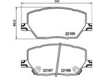 Bendix Braking BPD2485 Set Di Pastiglie Freno, Freno A Disco Oe 77367282 Compatibile Con 500X, Compass, Renegade