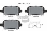 Bendix Braking BPD2598 Set Pastiglie Freno, Freno A Disco Oe 13527902 Compatibile Con Insignia