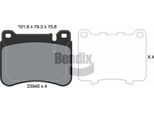Bendix Braking BPD1525 Set Di Pastiglie Freno, Freno A Disco Oe 0044205120 Compatibile Con Classe C, Classe Clc, Clk, Slk
