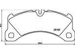 Bendix Braking BPD2425 Set Di Pastiglie Freno, Freno A Disco Oe 95B698151A Compatibile Con Panamera