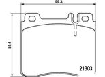 Bendix Braking BPD2379 Set Di Pastiglie Freno, Freno A Disco Oe 0024200420 Compatibile Con Classe S