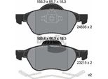 Bendix Braking BPD1096 Set Di Pastiglie Freno, Freno A Disco Oe 410601237R Compatibile Con Clio, Megane, Scenic