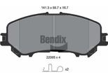 Bendix Braking BPD1485 Set Di Pastiglie Freno, Freno A Disco Oe D10604CA0A Compatibile Con X-Trail, Koleos
