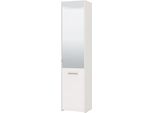 Dmora Scarpiera Scido 47X38X199H Cm Bianco, 8 Ripiani 2 Ante