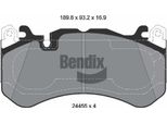 Bendix Braking BPD2423 Set Di Pastiglie Freno, Freno A Disco Oe 0004206604 Compatibile Con Classe Gl, Gle, Gls, Classe M