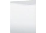 Dmora Specchio Civitella 79X95H Cm Bianco, Kit Fissaggio A Muro Incluso Forma Rettangolare