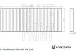 Blue Print ADBP250069 Set Filtro Abitacolo Oe 165837600A Compatibile Con Model Y