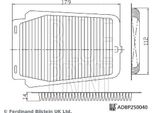 Blue Print ADBP250040 Filtro Aria Abitacolo Oe G92DH47070 Compatibile Con C-HR, Prius