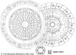 Blue Print ADB113001 Kit Frizione Oe 007572843 Compatibile Con Mini, Clubman, Mini Roadster
