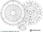 Blue Print ADBP300180 Kit Frizione Oe 0664276 Compatibile Con Astra J, Cascada, Zafira