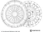 Blue Print ADBP300103 Kit Frizione Oe 55214812 Compatibile Con Alf. 159, Brera, Spider, Astra J, Cascada, Zafira