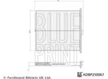 Blue Print ADBP250067 Filtro Aria Abitacolo Oe KD4761J6X9A Compatibile Con CX-5