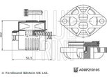 Blue Print ADBP210105 Filtro Idraulico, Frizione Multidisco Trazione Integrale Oe 30787687 Compatibile Con S40, S60, S80, V50, V70, XC70, XC90