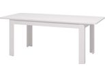 Dmora Tavolo Allungabile Colosimi 160X91X77H Cm Bianco Lucido, 8 Posti Allungabile