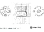 Blue Print ADBP220108 Filtro Aria Oe 4K0133844A Compatibile Con A6 4A