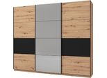 Dmora Guardaroba Grande Lavenone 263X224H Cm Marrone Rovere Nodi, Appendiabiti 6 Ripiani
