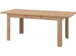 Dmora Tavolo Allungabile Colosimi 160X91X77H Cm Marrone Rovere Nodi, 8 Posti Allungabile