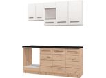 Dmora Cucina Completa Colombo Bianco, Un Cassetto 7 Ripiani
