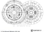 Blue Print ADBP300151 Kit Frizione Oe 1517988 Compatibile Con Transit