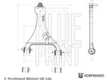 Blue Print ADBP860065 Braccio Trasversale, Sospensione Ruota Oe 51510TA0A03 Compatibile Con Accord