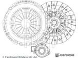 Blue Print ADBP300089 Kit Frizione Oe 55204166 Compatibile Con Alf. 159, Brera, Spider