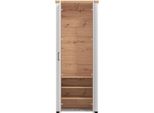 Dmora Guardaroba 2 Ante Vittuone 75X195H Cm Bianco, Appendiabiti 3 Ripiani
