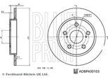 Blue Print ADBP430103 Disco Freno Oe 4243102330 Compatibile Con Corolla