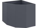 Maison Exclusive - Fioriera Angolare Antracite 60 X 60 X 50 Cm Acciaio