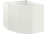 Maison Exclusive - Fioriera Angolare Bianca 60 X 60 X 50 Cm In Acciaio