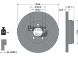 Bendix Braking BDS1345HC Disco Freno Oe 34216764655 Compatibile Con Serie 3 E90, Serie 3 E93, Serie 3 E92, Serie 3 E91, X1