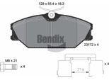 Bendix Braking BPD1127 Set Di Pastiglie Freno, Freno A Disco Oe 410604441R Compatibile Con Clio, Laguna, Megane, Safrane, Scenic
