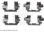 Blue Print ADH248601 Set Di Accessori, Pastiglie Freno A Disco Oe Compatibile Con City, Civic, Crx, Jazz, Legend, Logo