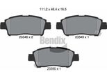 Bendix Braking BPD1312 Set Di Pastiglie Freno, Freno A Disco Oe SB35001 Compatibile Con Yaris