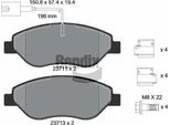 Bendix Braking BPD1164 Set Di Pastiglie Freno, Freno A Disco Oe 77362196 Compatibile Con Mito, Bravo, Stilo, Delta, Lybra