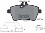 Bendix Braking BPD1105 Set Di Pastiglie Freno, Freno A Disco Oe 1694200320 Compatibile Con Classe A, Classe B